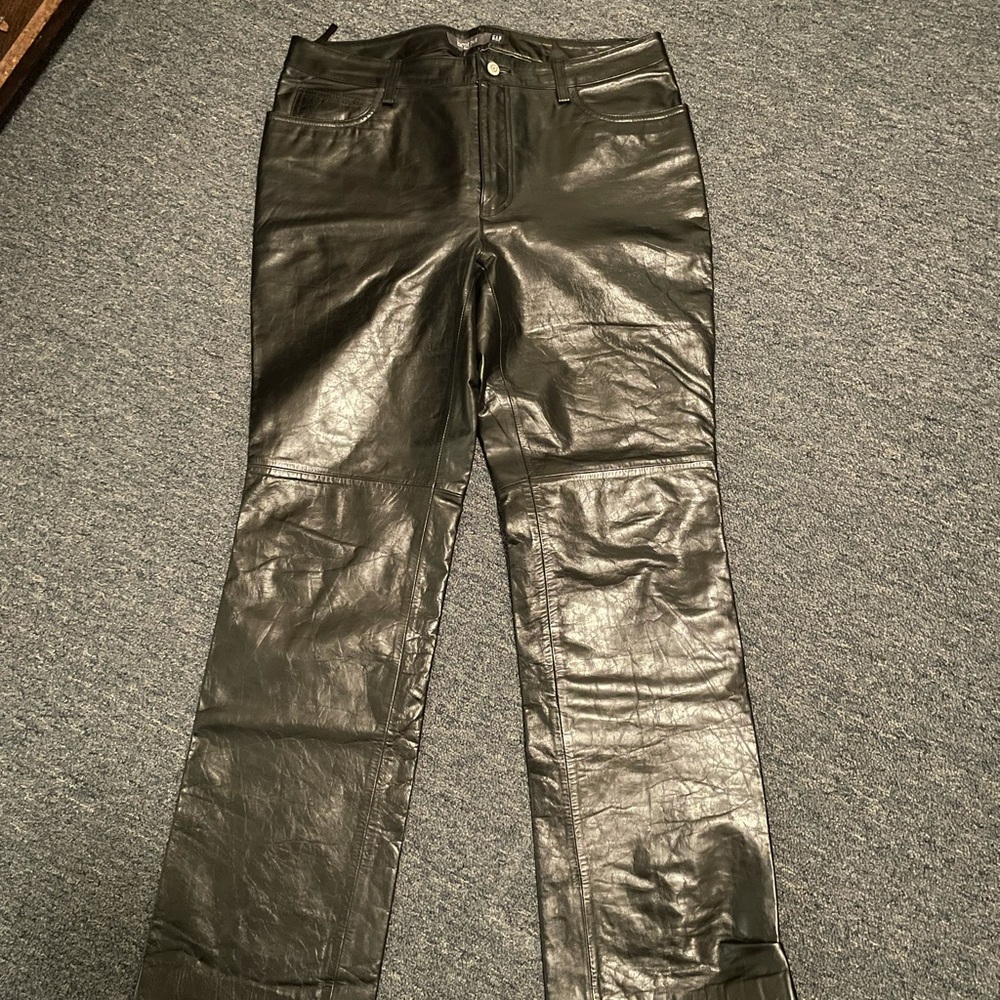 Woman’s leather pants